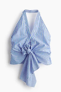 Haut à dos nu avec détail noué