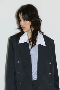 Veston grande taille en sergé