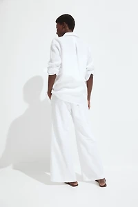 MAMA Before & After Linen-Blend Pants