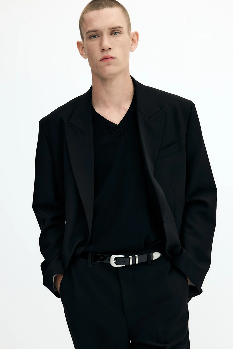 Veste scintillante décontractée fermeture croisée