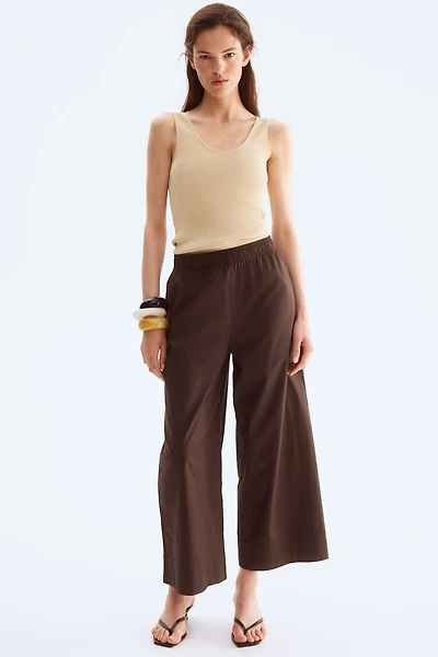Ankle-Length Cotton Pants