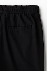 Relaxed Fit Linen-Blend Pants