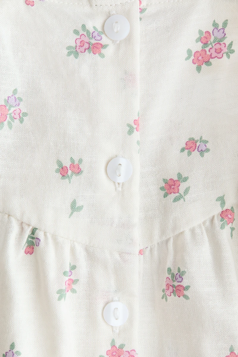 Robe à volant en coton