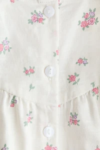 Robe à volant en coton