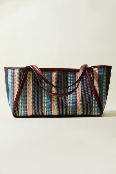 Jacquard-Weave Shopper