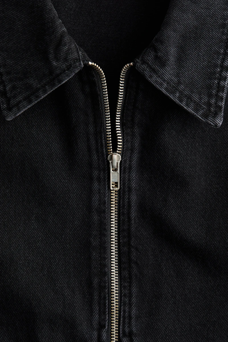 Denim Jacket with Collar