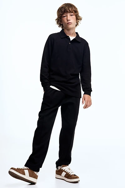 Tapered Piqué Pants