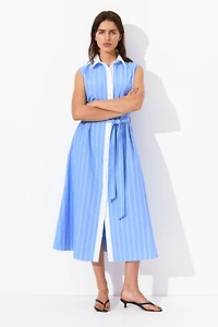 Tie-Belt Shirt Dress