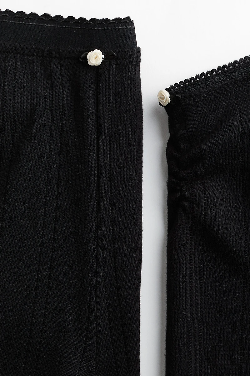 Cotton Pointelle Pajamas