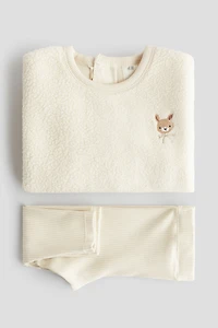 2-Piece Teddy Fleece and Jersey Set