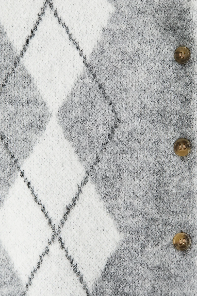 Gilet en tricot jacquard