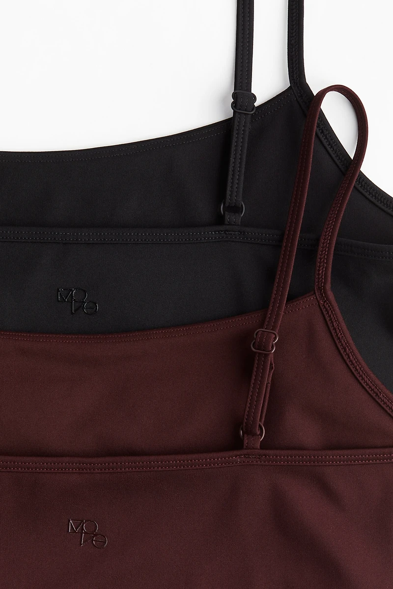 2-pack Shelf-bra Sports Tops