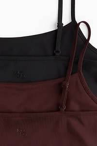 2-pack Shelf-bra Sports Tops