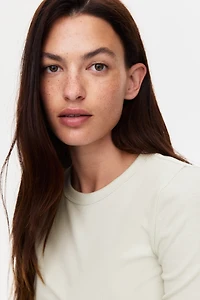 MAMA Ribbed Jersey Top