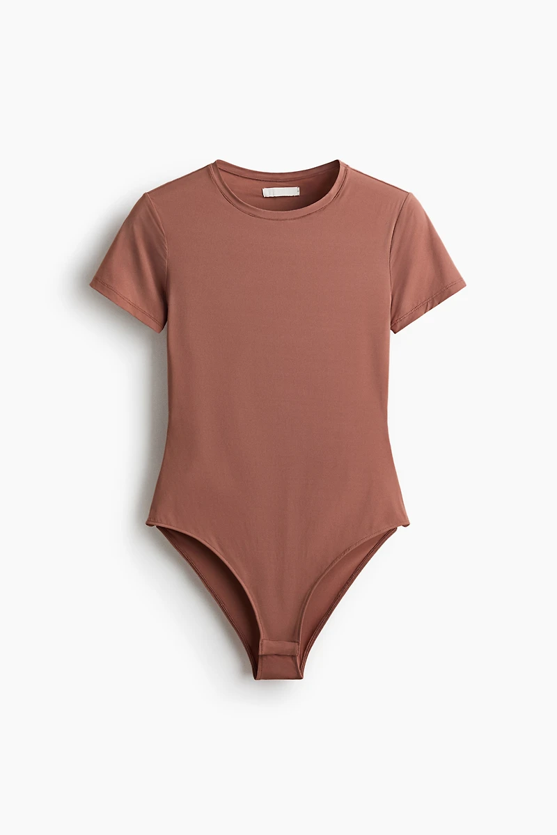 Short-Sleeved Microfiber Bodysuit