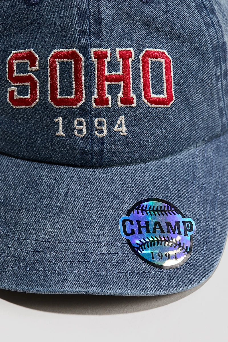 Motif-Detail Cotton Cap