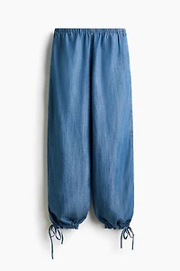 Drawstring-Detail Denim Pants