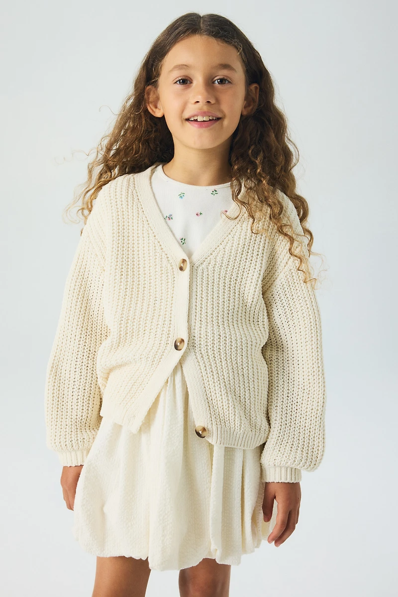 Gilet en tricot chenille