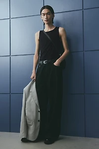 Slim-Fit Ribbed Tank Top