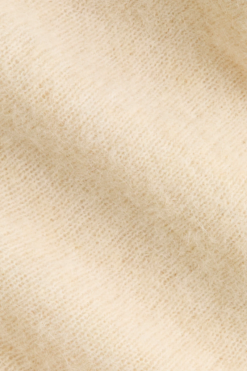 Alpaca-Blend One-Shoulder Sweater