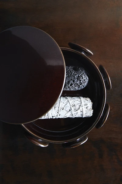 Lidded Stoneware Storage Box