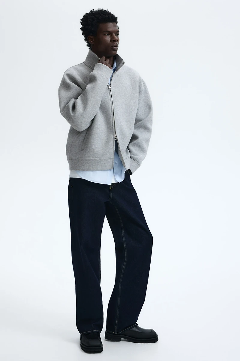 Veste de survêtement ample en scuba