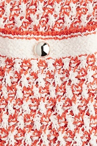 Pocket-Detail Textured-Knit Dress