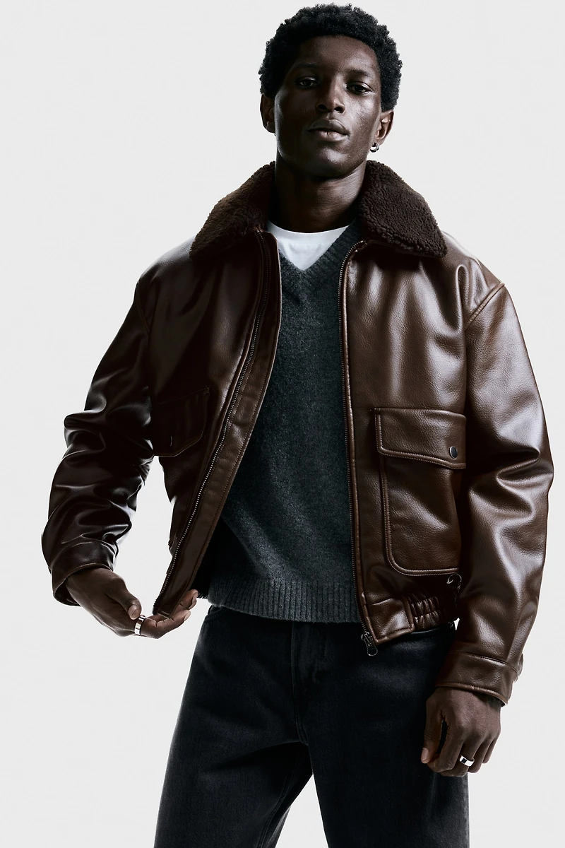 Padded Aviator Jacket