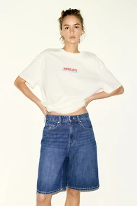 Denim Bermuda Shorts