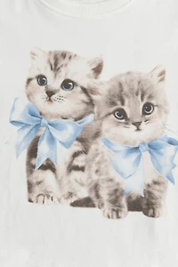 Haut imprimé en coton