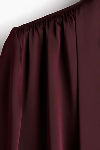 Tie-Neck Chiffon Blouse