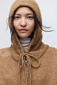 Knit Hooded Jacket