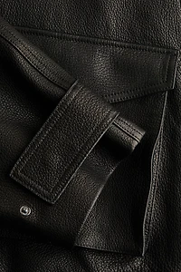 Peplum Leather Jacket