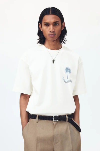 Relaxed-Fit Printed Cotton T-Shirt