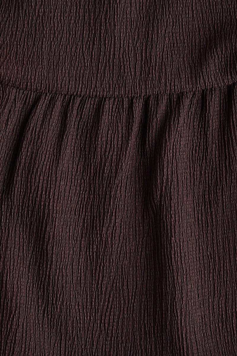 Crinkled Balloon-Leg Pants