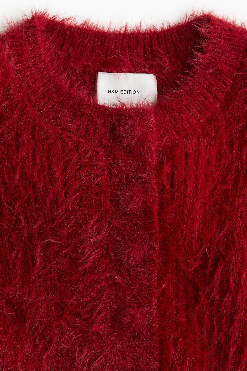 Chandail en tricot duveteux