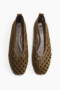 Braided-Look Ballet Flats