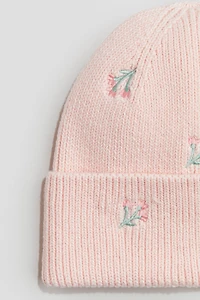 Embroidered-Detail Beanie
