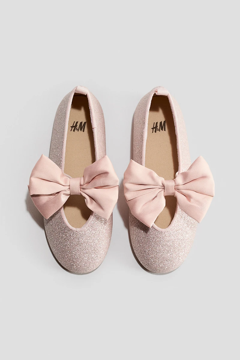 Appliquéd Ballet Flats