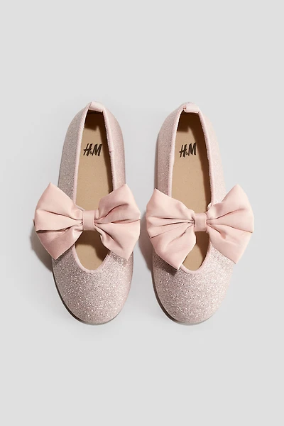Appliquéd Ballet Flats