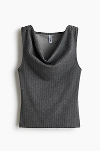 Cowl-Neck Jersey Top