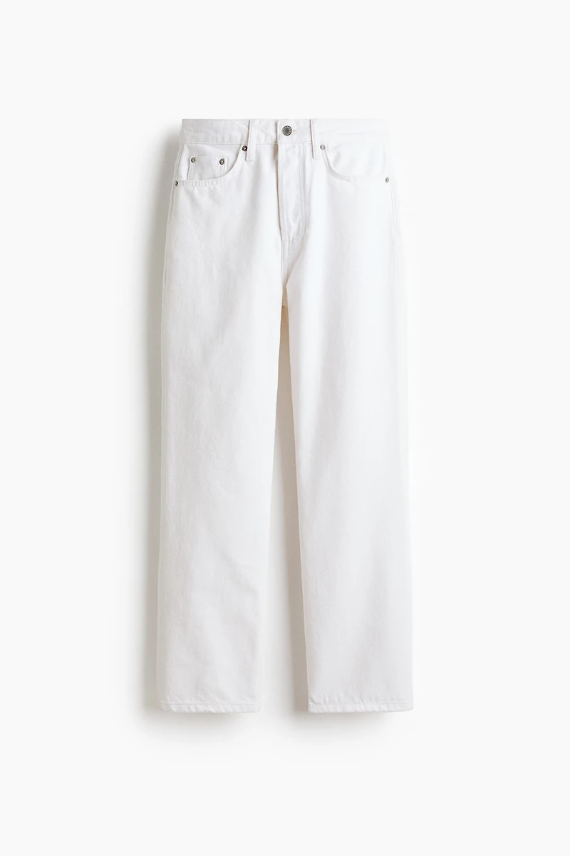 Straight High Waist Ankle Jeans