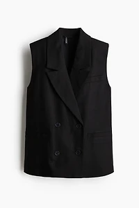Linen-Blend Vest