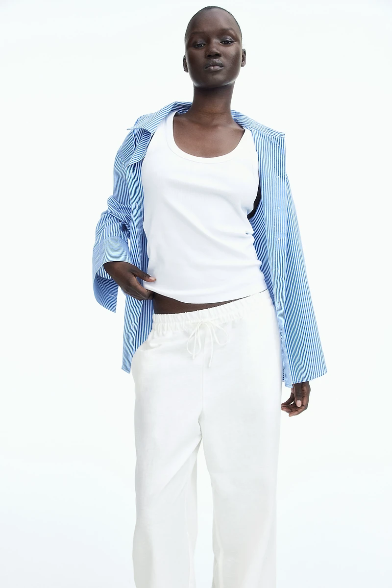 Linen-Blend Pants