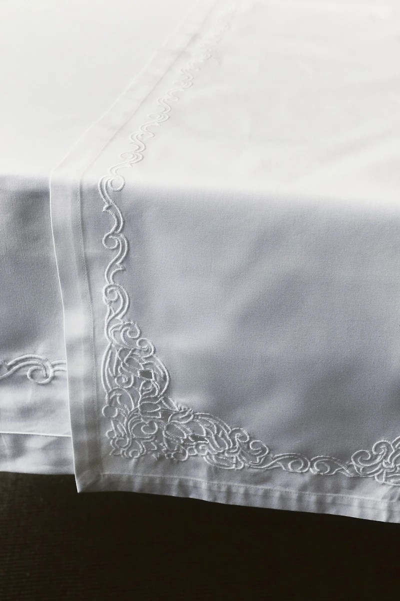 Embroidered-Detail Table Runner