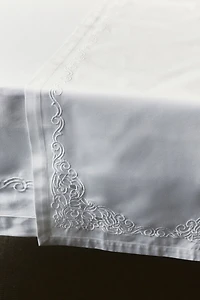 Embroidered-Detail Table Runner
