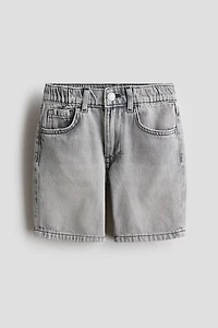 Loose-Fit Denim Shorts