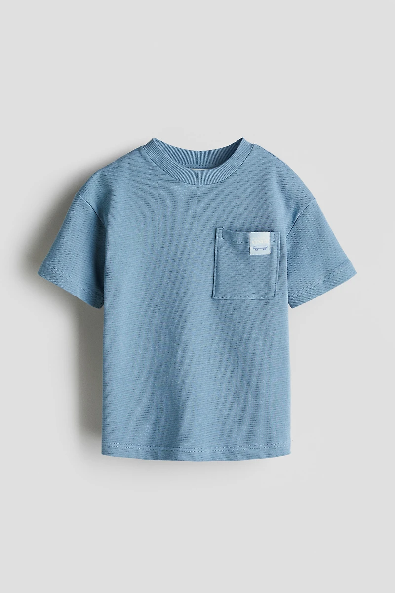 Jacquard-Jersey Cotton T-Shirt