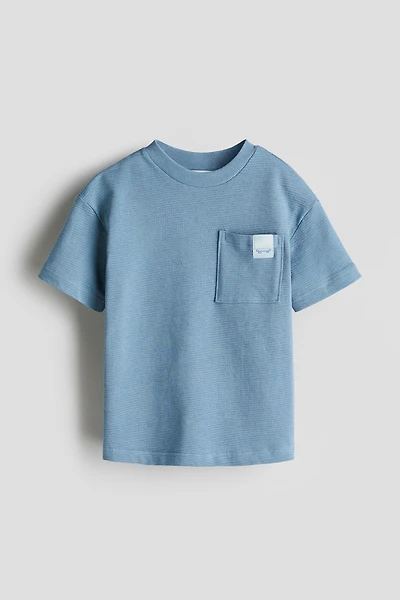 Jacquard-Jersey Cotton T-Shirt