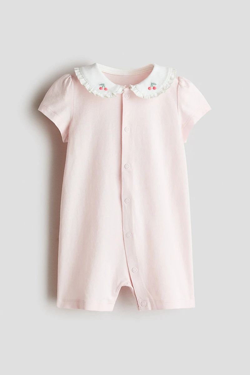 Pyjama en coton avec col